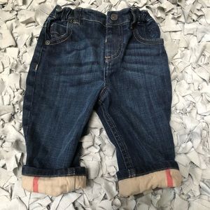 Burberry baby boys dark wash jeans